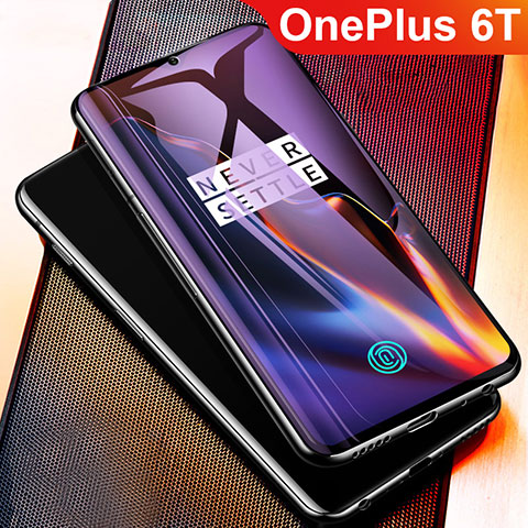 Protector de Pantalla Cristal Templado Integral Anti luz azul para OnePlus 6T Negro