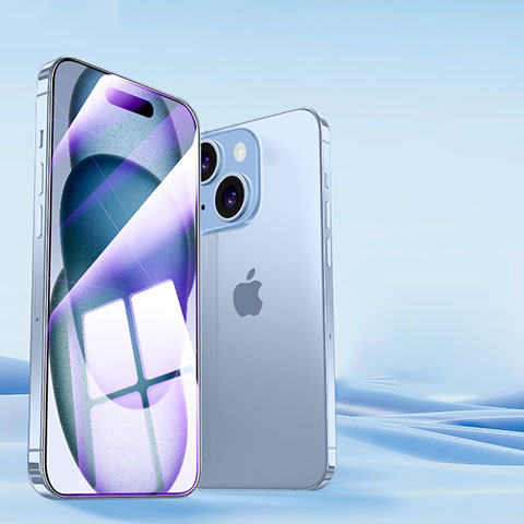 Protector de Pantalla Cristal Templado Integral Anti luz azul U01 para Apple iPhone 14 Plus Negro