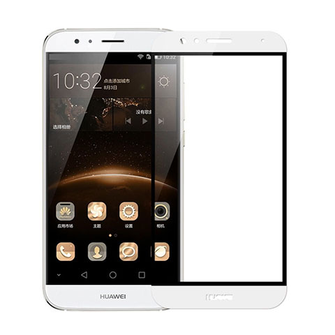 Protector de Pantalla Cristal Templado Integral F02 para Huawei G8 Blanco