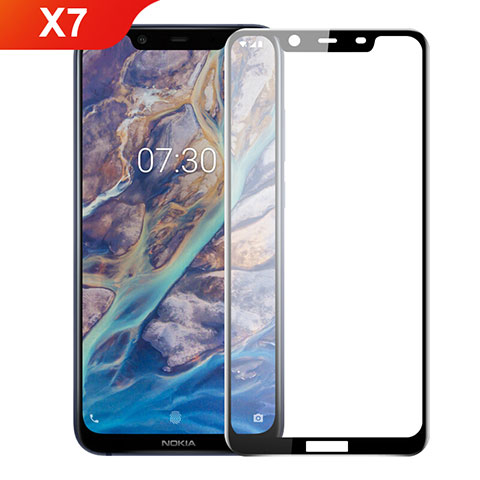 Protector de Pantalla Cristal Templado Integral F02 para Nokia X7 Negro