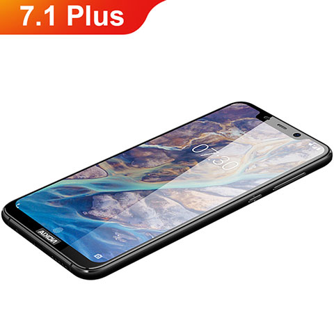 Protector de Pantalla Cristal Templado Integral F03 para Nokia 7.1 Plus Negro