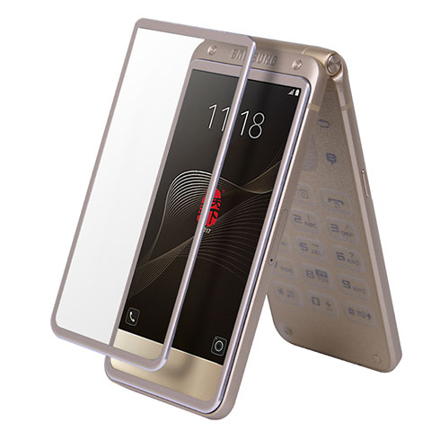 Protector de Pantalla Cristal Templado Integral F03 para Samsung W(2017) Oro