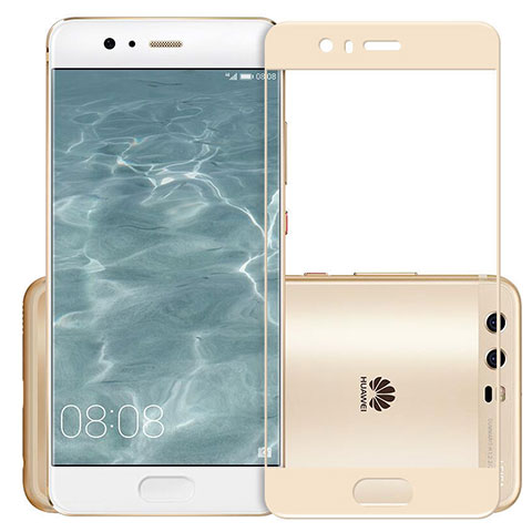 Protector de Pantalla Cristal Templado Integral para Huawei P10 Oro