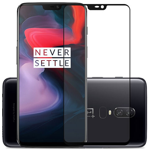 Protector de Pantalla Cristal Templado Integral para OnePlus 6 Negro