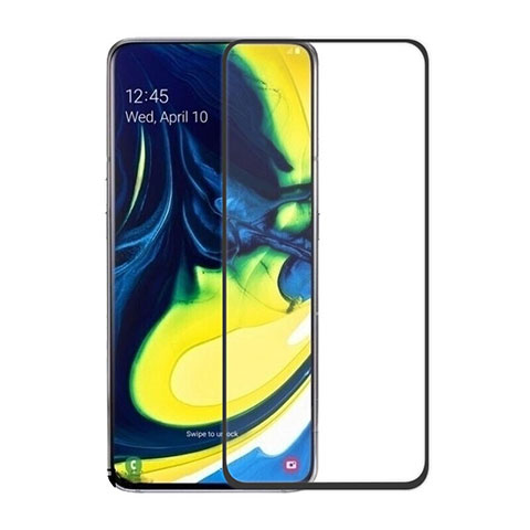 Protector de Pantalla Cristal Templado Integral para Samsung Galaxy A80 Negro