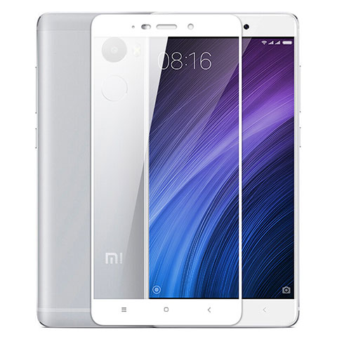 Protector de Pantalla Cristal Templado Integral para Xiaomi Redmi 4 Standard Edition Blanco