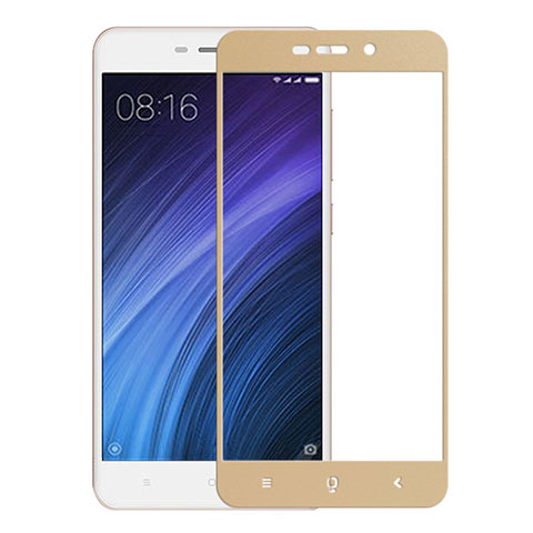 Protector de Pantalla Cristal Templado Integral para Xiaomi Redmi 4A Oro