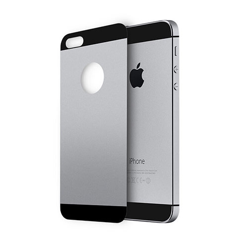 Protector de Pantalla Cristal Templado Trasera para Apple iPhone 5 Gris