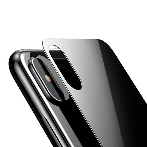 Protector de Pantalla Cristal Templado Trasera para Apple iPhone X Negro