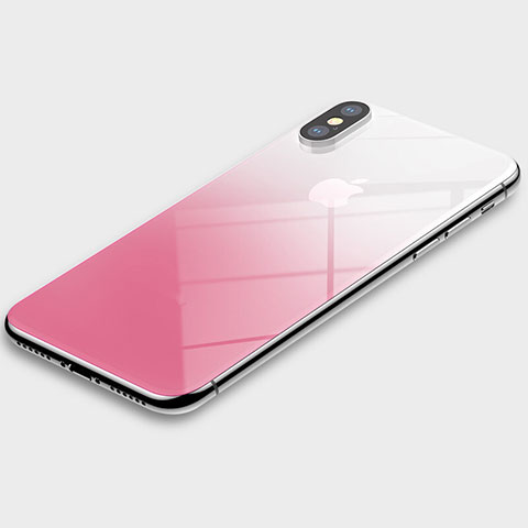 Protector de Pantalla Trasera Gradiente para Apple iPhone Xs Max Rosa