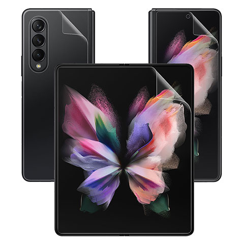 Protector de Pantalla Ultra Clear Frontal y Trasera F01 para Samsung Galaxy Z Fold3 5G Claro