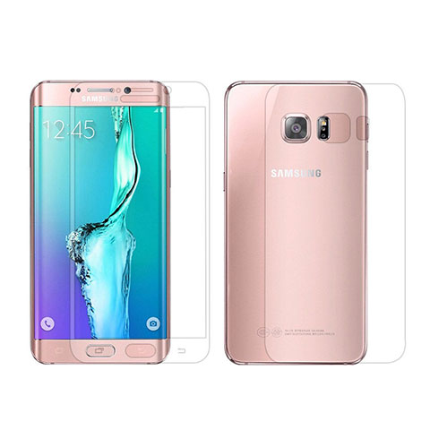 Protector de Pantalla Ultra Clear Frontal y Trasera para Samsung Galaxy S6 Edge SM-G925 Claro