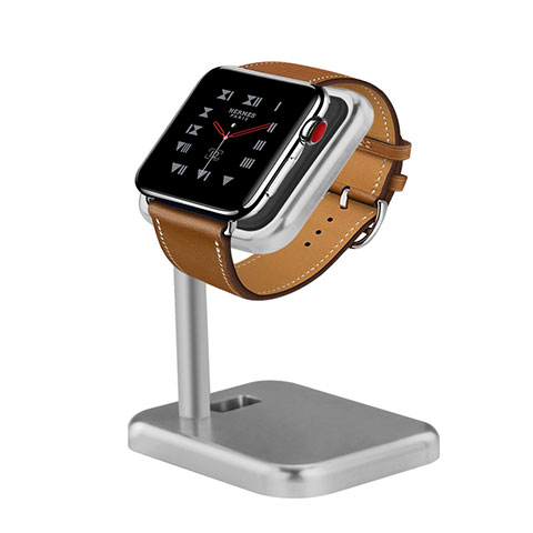 Soporte Dock Base Charging de Carga Cargador para Apple iWatch 2 42mm Plata