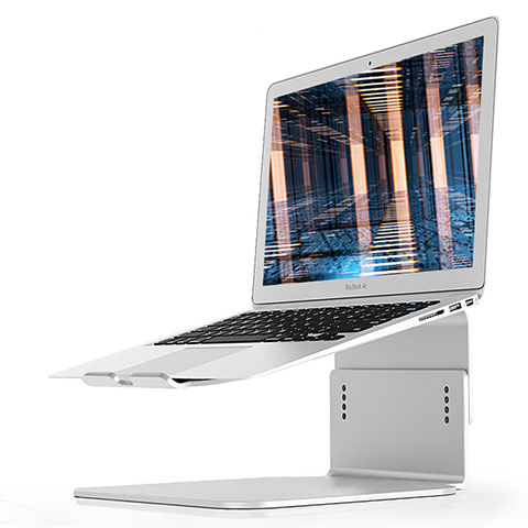 Soporte Ordenador Portatil Universal S09 para Huawei Honor MagicBook 15 Plata