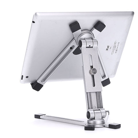 Soporte Universal Sostenedor De Tableta Tablets Flexible K19 para Apple iPad 10.2 (2019) Plata