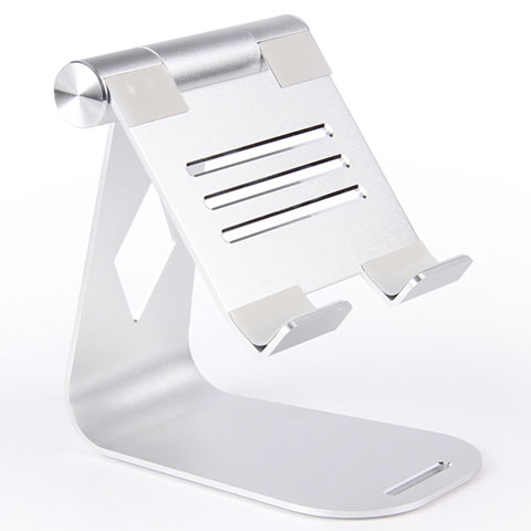 Soporte Universal Sostenedor De Tableta Tablets Flexible K25 para Apple iPad 10.2 (2021) Plata