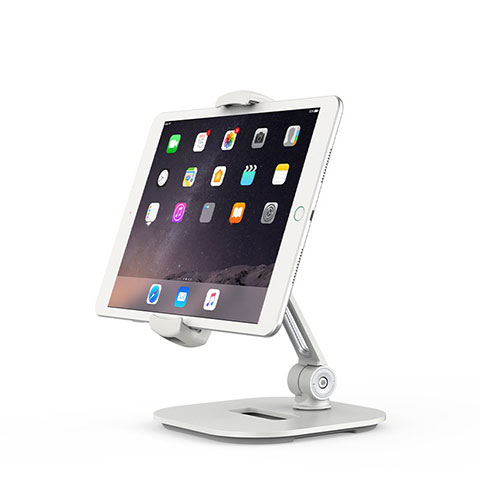 Soporte Universal Sostenedor De Tableta Tablets Flexible T02 para Apple iPad Air 5 10.9 (2022) Blanco