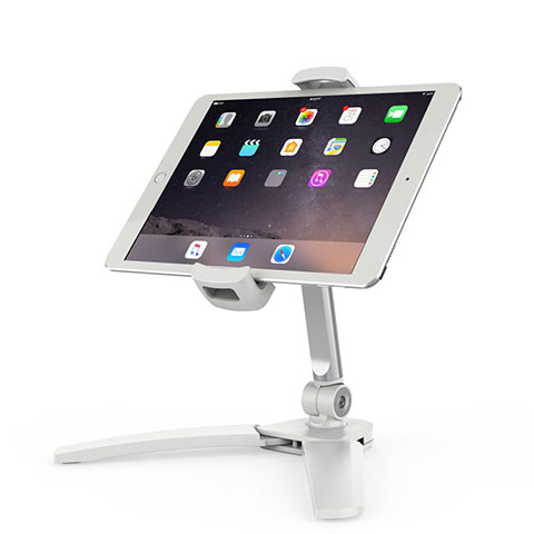 Soporte Universal Sostenedor De Tableta Tablets Flexible T08 para Apple iPad 10.2 (2019) Blanco