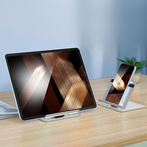 Soporte Universal Sostenedor De Tableta Tablets N02 para Apple iPad 10.2 (2019) Plata