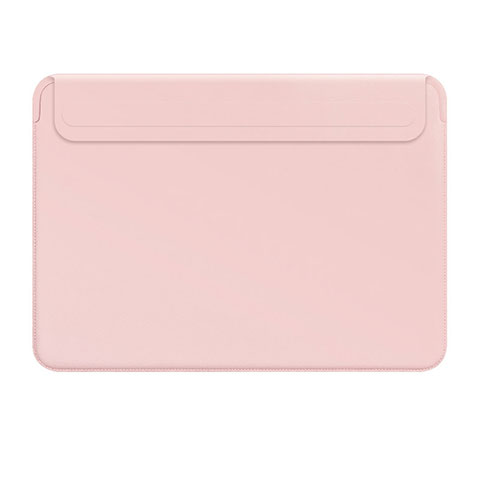 Suave Cuero Bolsillo Funda L01 para Apple MacBook 12 pulgadas Rosa