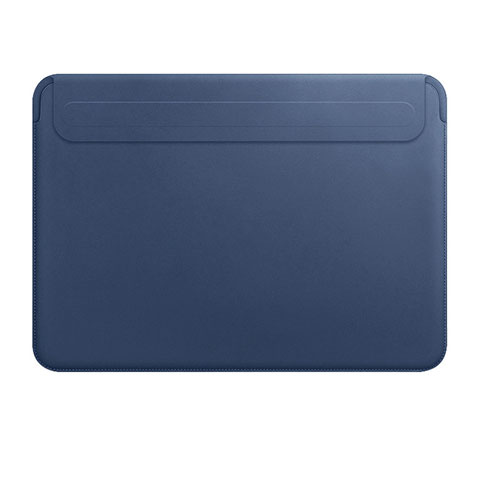 Suave Cuero Bolsillo Funda L01 para Apple MacBook Pro 13 pulgadas Retina Azul