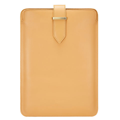 Suave Cuero Bolsillo Funda L01 para Huawei Honor MagicBook 14 Amarillo