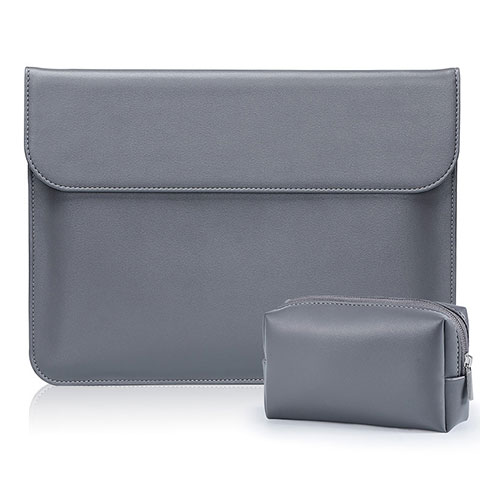 Suave Cuero Bolsillo Funda L01 para Samsung Galaxy Book Flex 13.3 NP930QCG Gris