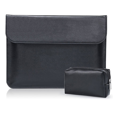 Suave Cuero Bolsillo Funda L01 para Samsung Galaxy Book S 13.3 SM-W767 Negro