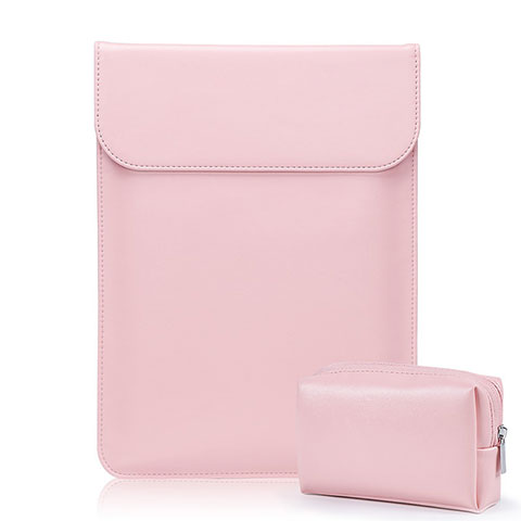 Suave Cuero Bolsillo Funda L02 para Samsung Galaxy Book Flex 13.3 NP930QCG Rosa