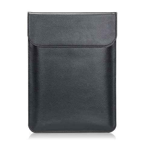 Suave Cuero Bolsillo Funda L03 para Huawei Matebook D14 (2020) Negro