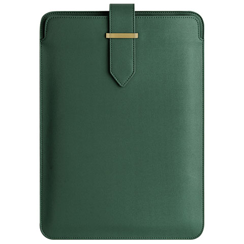 Suave Cuero Bolsillo Funda L04 para Apple MacBook Air 11 pulgadas Verde