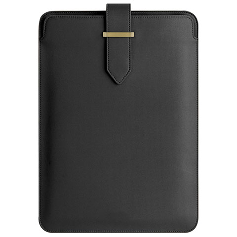 Suave Cuero Bolsillo Funda L04 para Apple MacBook Air 13.3 pulgadas (2018) Negro