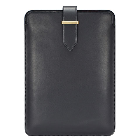 Suave Cuero Bolsillo Funda L04 para Huawei Matebook 13 (2020) Negro