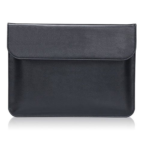 Suave Cuero Bolsillo Funda L04 para Huawei Matebook D14 (2020) Negro