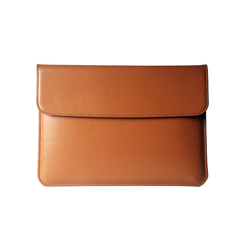 Suave Cuero Bolsillo Funda L05 para Apple MacBook 12 pulgadas Naranja