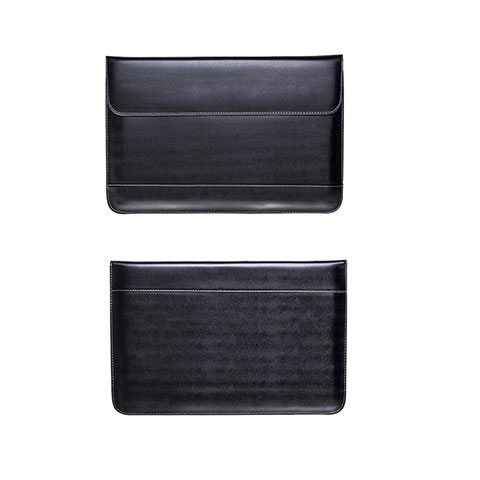 Suave Cuero Bolsillo Funda L14 para Apple MacBook Air 13.3 pulgadas (2018) Negro