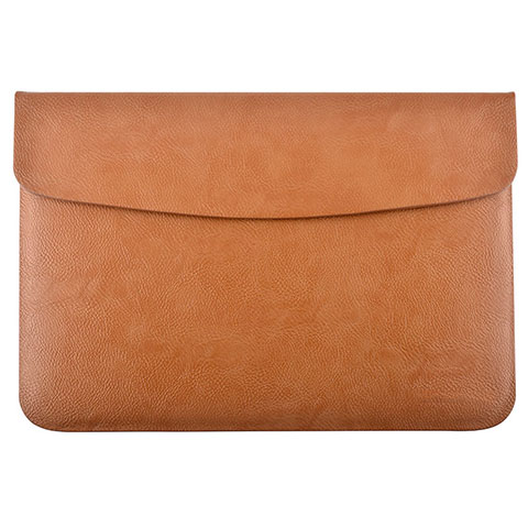 Suave Cuero Bolsillo Funda L15 para Apple MacBook 12 pulgadas Naranja