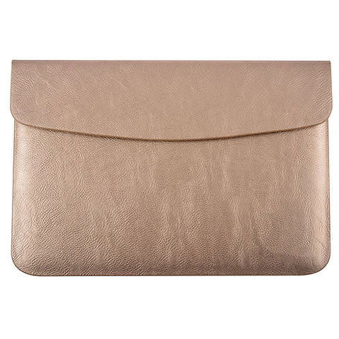 Suave Cuero Bolsillo Funda L15 para Apple MacBook 12 pulgadas Oro