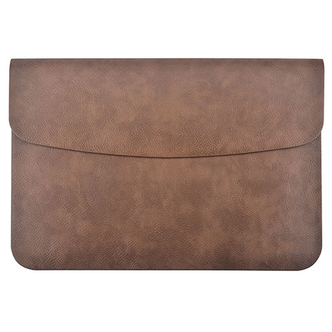 Suave Cuero Bolsillo Funda L15 para Apple MacBook Air 13 pulgadas Marron