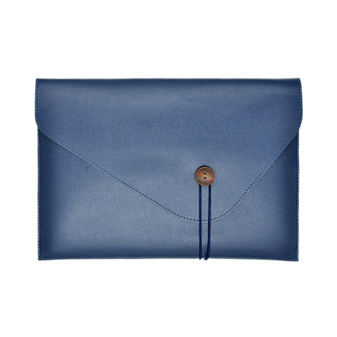 Suave Cuero Bolsillo Funda L22 para Apple MacBook 12 pulgadas Azul