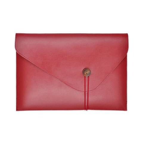 Suave Cuero Bolsillo Funda L22 para Apple MacBook 12 pulgadas Rojo