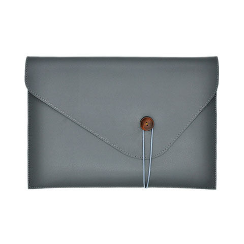 Suave Cuero Bolsillo Funda L22 para Apple MacBook Air 11 pulgadas Gris