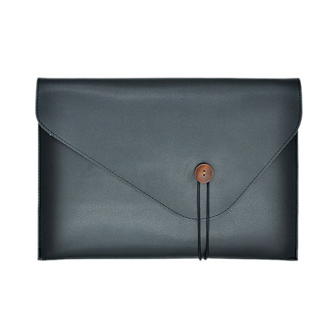 Suave Cuero Bolsillo Funda L22 para Apple MacBook Air 13 pulgadas Negro