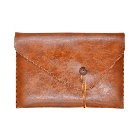 Suave Cuero Bolsillo Funda L23 para Apple MacBook 12 pulgadas Marron