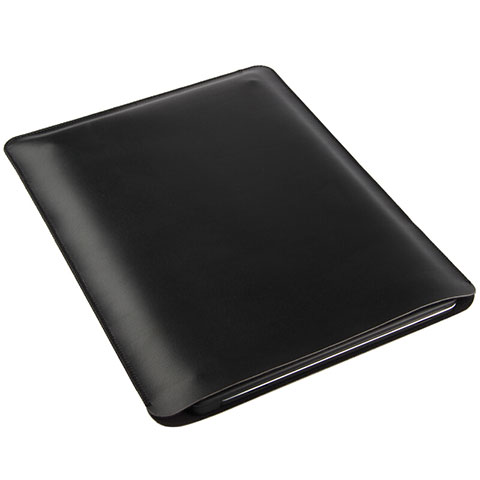 Suave Cuero Bolsillo Funda para Apple iPad Air Negro