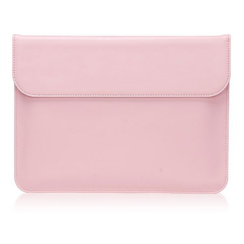 Suave Cuero Bolsillo Funda para Huawei Matebook 13 (2020) Rosa