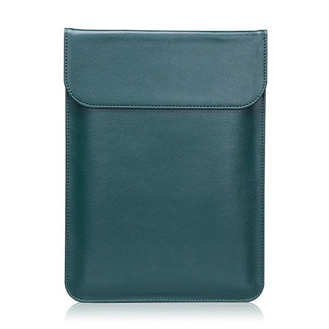 Suave Cuero Bolsillo Funda para Samsung Galaxy Book S 13.3 SM-W767 Verde