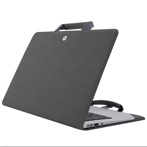 Suave Terciopelo Tela Bolsa Funda para Huawei Matebook 13 (2020) Gris Oscuro