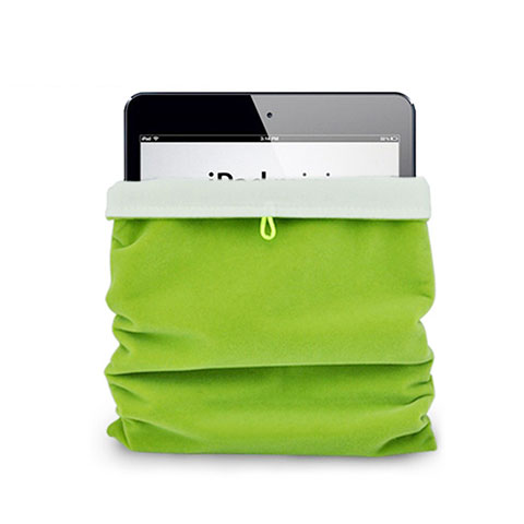 Suave Terciopelo Tela Bolsa Funda para Samsung Galaxy Tab S3 9.7 SM-T825 T820 Verde