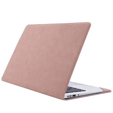 Suave Terciopelo Tela Bolsa Funda S01 para Huawei Matebook X Pro (2020) 13.9 Rosa